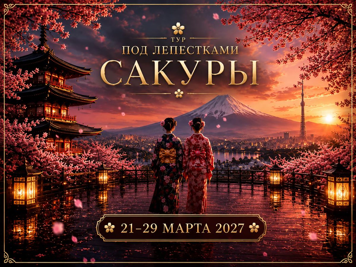 ТУР «Под лепестками сакуры» 2027